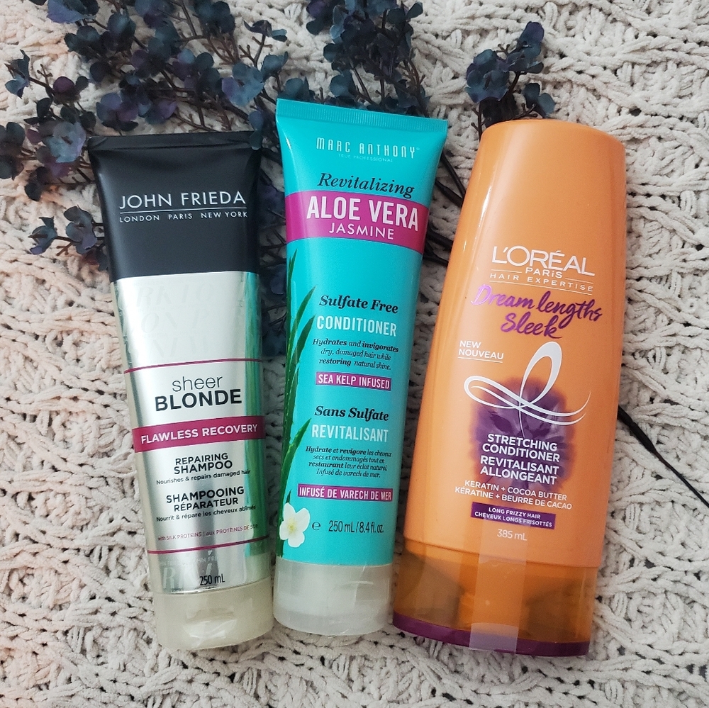 John Frieda, Marc Anthony, L'Oreal Hair Care Set Shampoo + Conditioners